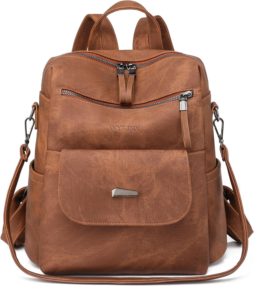 WYFJNX PU Leather Backpack – Kinzd