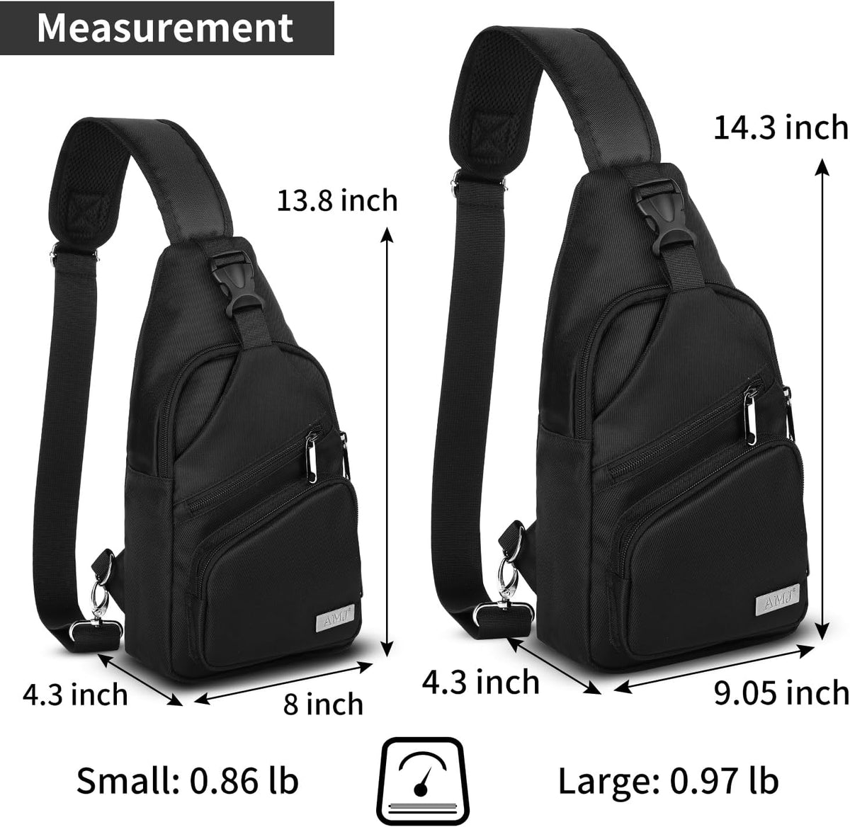 AMRANDOM Men's Crossbody Sling Backpack – Large Capacity Casual Daypack With Adjustable Strap, Water Bottle Pockets - View #7