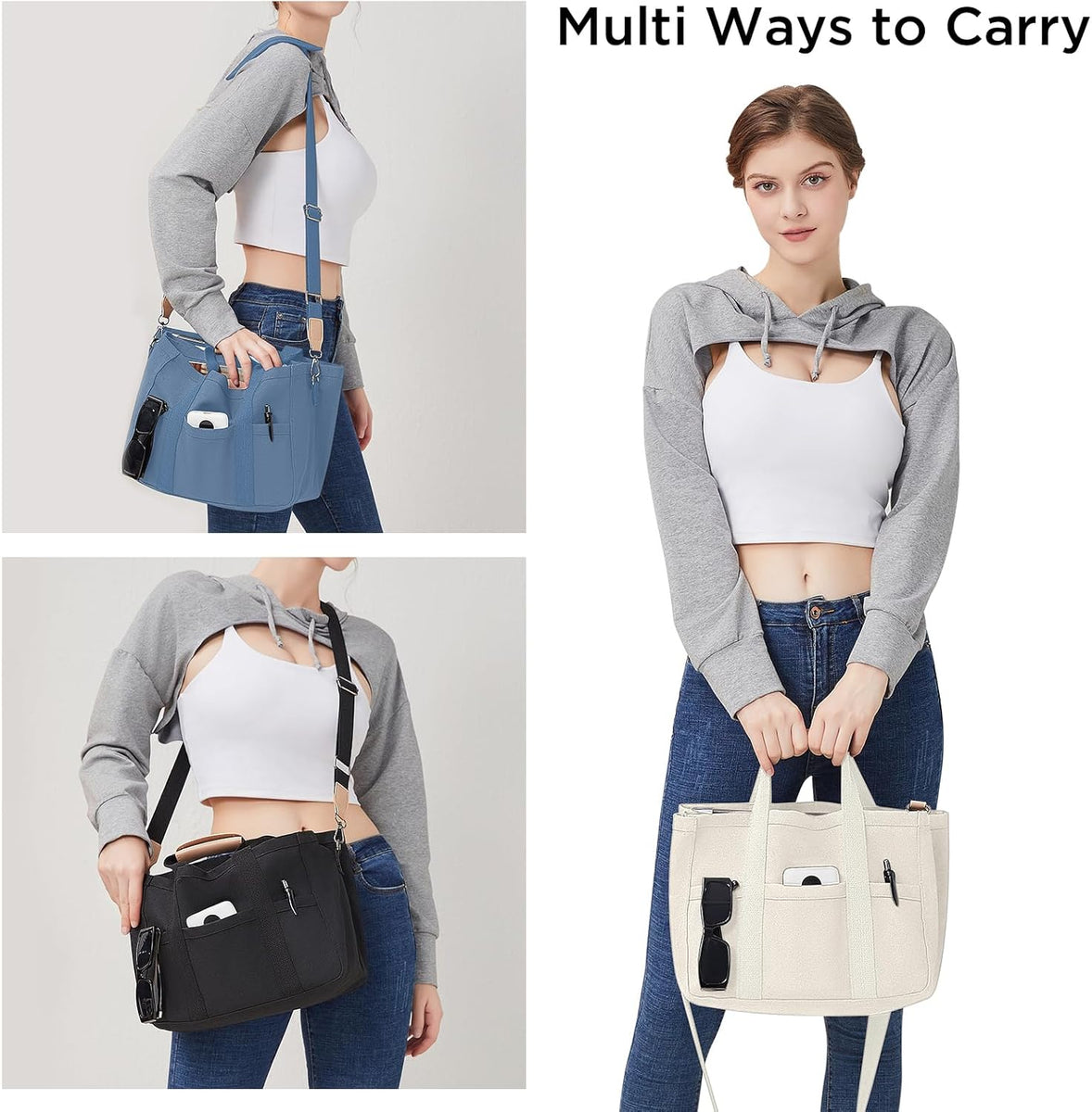 JIECH Canvas Tote Bag | Crossbody – Kinzd