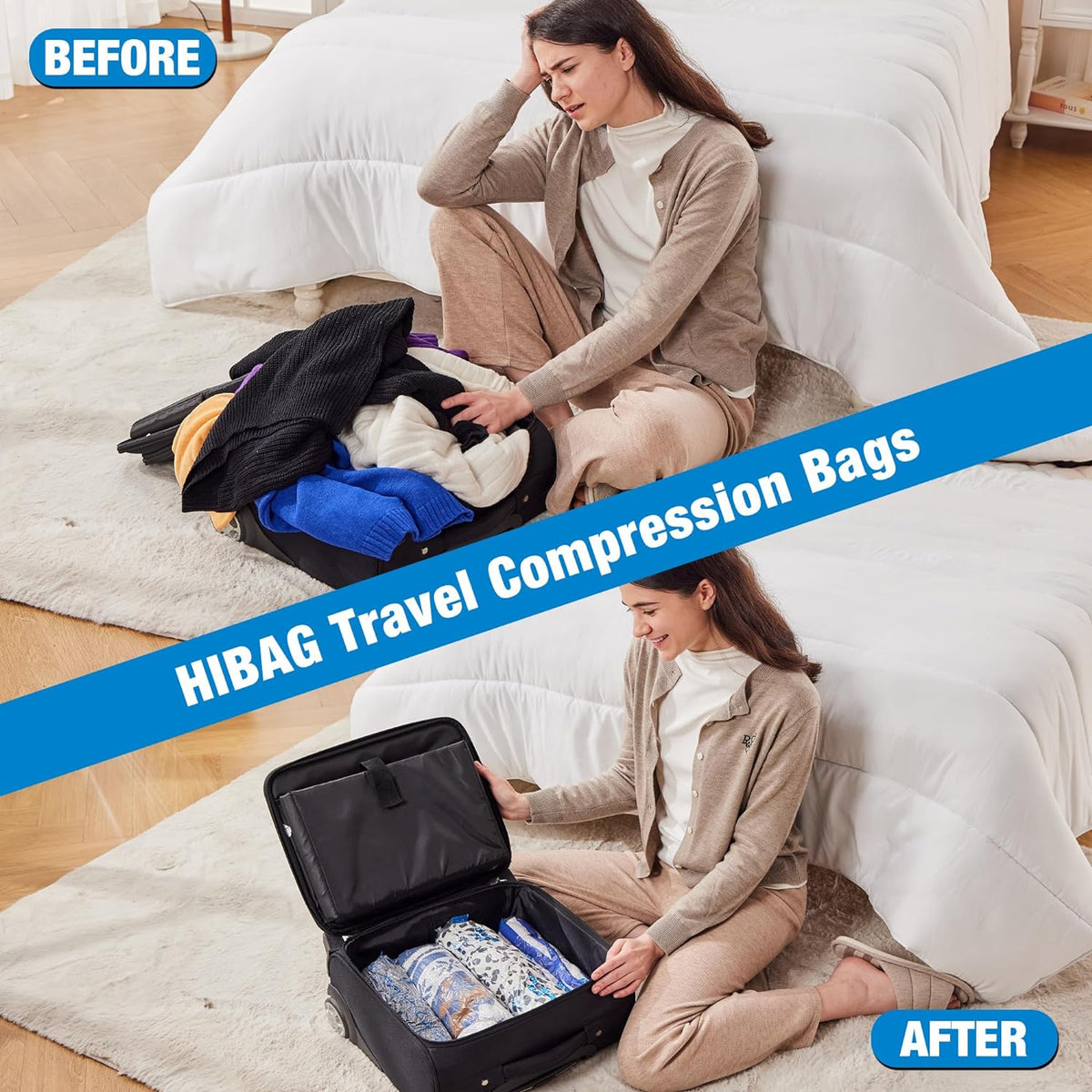 Hibag Travel Compression Bags