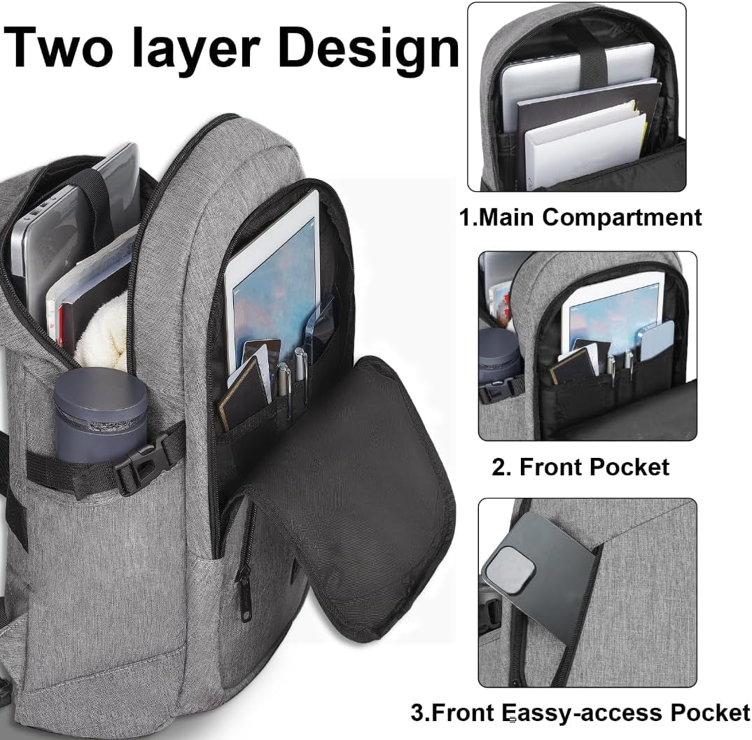 business laptop backpack by mancro Mancro 15.6 Inch Travel Laptop Backpack – Kinzd