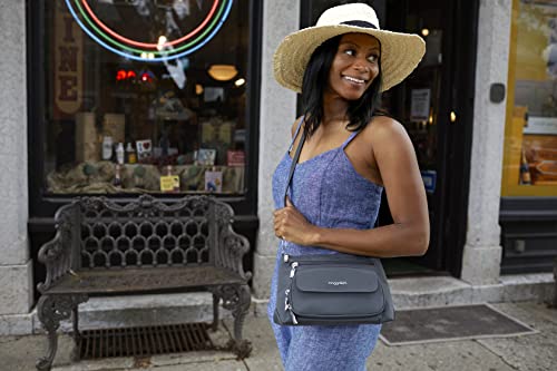 Baggallini womens  RFID Everyday Crossbody Bag, Black, One Size US