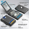 umoven AirTag Wallet for Men - with Pop Up Aluminum Case Money Clip