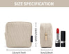 MAGEFY Small Makeup Bag for Purse Mini Cosmetics Bag Corduroy Cute Cosmetic Pouch for Women with Slip-In Pockets