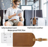 Ringsun Genuine Leather Luggage Tag for Suitcases ID Tags Bag Tags for Luggage (2 Pack)