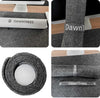 Felt Desk Mat | Computer Mat for Desk(36X12Inches) | Large Felt Mouse Pad and Keyboard Mat | Desk Protector for Office | Dark Gray