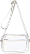 PACKISM Clear Bag for Stadium Events - Clear Purses for Women Stadium Crossbody Concert Bag for Game Day， Sports, Festival