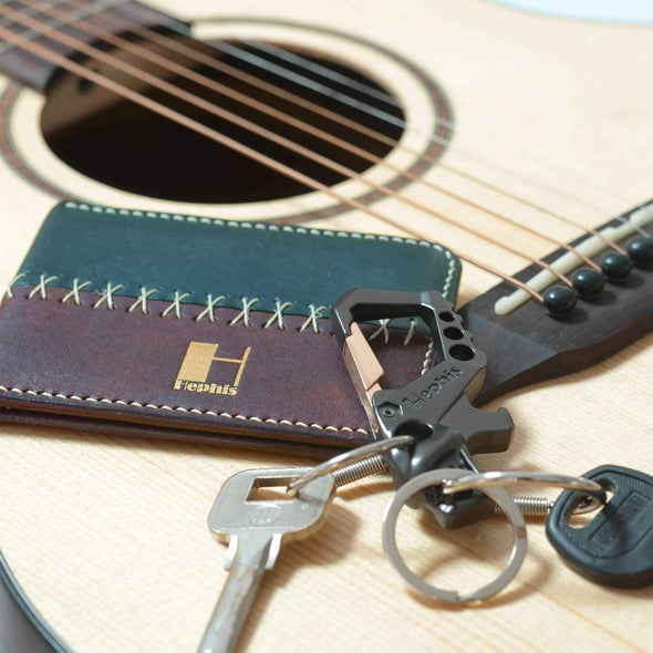 Hephis Heavy Duty Key Chain Bottle Opener,Carabiner Car Key Chains for Men and Women