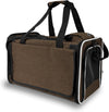 Pet Carrier for Large Cat Soft-Sided Animal Traveling Bag for Medium Cat up to 20Lbs / Washable Small Dog Puppy 10 Lbs Crate Case with Privacy Curtains for Home Outdoor Travel Mocha Brown