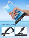 Lamicall Waterproof Phone Pouch Case - [2 Pack][Easy Lock & Heavy Duty] IPX8 Water Proof Cell Phone Dry Bag for Beach, Protector for Iphone 16 15 14 13 12 11 Pro Max plus XS XR, Galaxy S24 S23, 4-7"