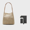 Aphoraeny Straw Beach Bag Buckets Totes Handbag Shoulder Tote Bag Straw Purse Summer Purse Women Summer Handbag