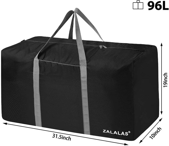 Travel Duffle Bag,96L Extra Large Duffel Bag Lightweight,Waterproof Duffel Bag for Men Women,Black