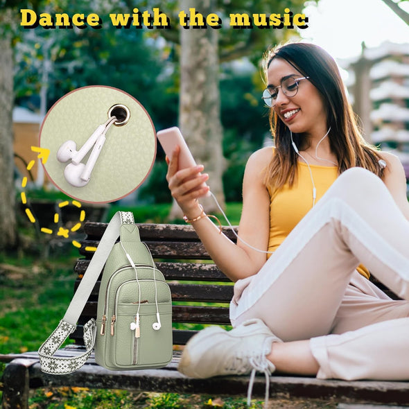 2025 Crossbody Bag,Travel Small Sling Bag Crossbody Bags for Women-Vegan Leather Fanny Pack Crossbody Bags for Women