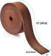 Leather Strap 1 Inches Wide Flat Leather Straps for Crafts, Full Grain Oil Tan Leather Strips for Crafts, Tooling, Belt, Garden Tools (2Mm Thick 72 Inches Long Dark Brown)