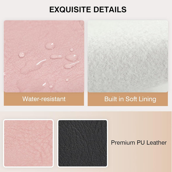 Marvolia Sunglass Case, Portable Squeeze Top Glasses Cases Soft Eyeglass Cases for Women Men Pu Leather Glasses Pouch