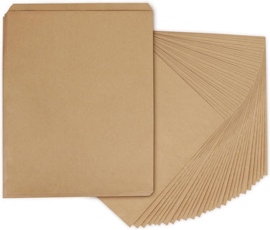 Bagdream 12X15 Flat Paper Bags 100Pack Kraft Brown Paper Bags for Prints, Craft, Shirts, Small Business, Package, Wrapping, Gift Bags