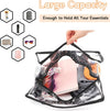 Clear Bag for Stadium Events Approved, 12X6X12 Large Transparent Tote Bag with Zipper for Gym Concert Sports Festivals