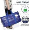 Moving Bags Heavy Duty Extra Large, Alternative for Moving Boxes & Moving Supplies, Storage Bag with Handles, Lid&Zippers, Packing Bags for Clothes, Camping & College Moving Essentials(Blue, 6 Pack)