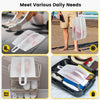 Vorspack Shoe Bags for Travel - 4 Pack Large Transparent Shoe Organizer with Handle Dustproof Shoe Bag Reusable Shoe Storage Bags for Men & Women
