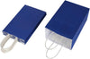 Oikss 50 Pack 5.25X3.25X8.25 Inch Small Royal Blue Kraft Paper Bags with Handles Bulk for Birthday Wedding Party Favors Grocery Retail Shopping Business Goody Craft Gift Bags Cub Sacks, 50 Count