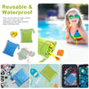 Angel Love Baby Cloth Diaper Wet/Dry Bags, 2 Pack with Two Zippered Pockets, Waterproof Washable Reusable for Travel, Beach, Pool, Gym, Swimsuits or Wet Clothes, L0109