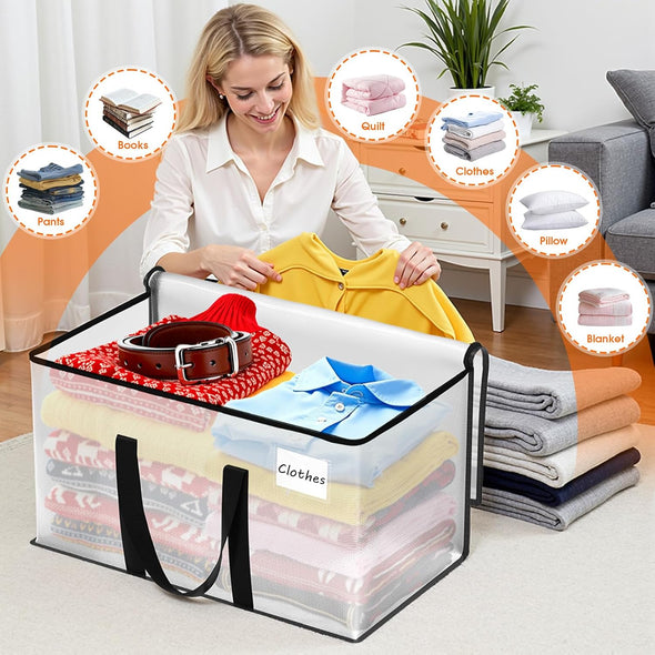 Fab Totes Moving Bags Extra Heavy Duty Oversized Storage Bags with Reinforced Handle and Double Zippers,Moving Supplies Totes for Storage Packing Dorm Room Essentials Alternative to Moving Boxes