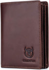 Large Capacity Genuine Leather Bifold Wallet/Credit Card Holder for Men with 15 Card Slots QB-027