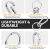 Rainspire Key Ring Keychain Keyrings Key Chain Holder Clip Key Organizer Key Chain Ring for Men and Women, 3 Pack, Silver