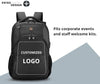 Swissdigital Design Travel Laptop Backpack, College Laptops Backpack with USB Charging Port for Men and Women Fits 16 Inch Notebook, Black | ANDWIL
