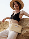 Chic Straw Clutch Purses for Women with Top Handle Summer Bag, Ideal Vacation Handbags and Woven Boho Beach Bags