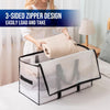 TAILI Extra Large Moving Bags, 6 Pack Clear Heavy Duty Totes for Storage with Visible Window, Wrap around Handles, Storage Bags for Space Saving, Alternative to Moving Boxes