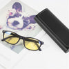 Raylove Unisex Leathers Hard Shell Eyeglasses Cases, Protective Case for Glasses