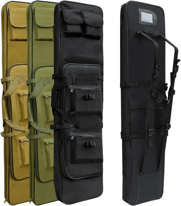 32"/37"/46" Rifle Bag, Black/Khaki/Green Tactical Long Rifle Backpack, Portable Shotgun Case for Firearm Storage and Transportation, Suitable for Outdoor Hunting Shooting