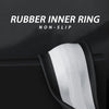 Leather Steering Wheel Cover for Dodge Ram 1500 2500 3500, 15.5-16 Inches Car Steering Wheel Cover with Anti-Slip Massage Particle (Black)