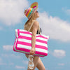 Becokan Beach Bags for Women Large Waterproof Beach Tote Bag Zipper Beach Bags Waterproof Sandproof Swim Pool Bag Large Tote