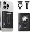Magnetic Phone Wallet Compatible with Apple Magsafe - Metal Card Holder with Airtag Holder, RFID Blocking & Money Clip Mag Safe Wallet for Iphone 16 15 14 13 12 Pro Max/Pro/Plus/Mini