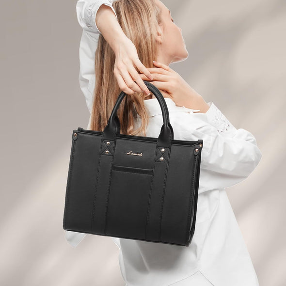 LOVEVOOK Purse for Women Leather Tote Bag Purse and Handbags, Satchel Shoulder Crossbody Top Handle Bags with Zipper