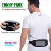 USHAKE Running Belt,Men or Women Ultra Light Bounce Free Waist Pouch Bag Fitness Workout Belt Sport Waist Pack Exercise Waist Bag for Iphone Samsung LG in Running Gym Marathon (BLACK)