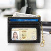 SEAVILIA Card Holder Keychain Wallet for Women with ID Window RFID Coin Purse Bee Gifts Slim Minimalist Small Wallet