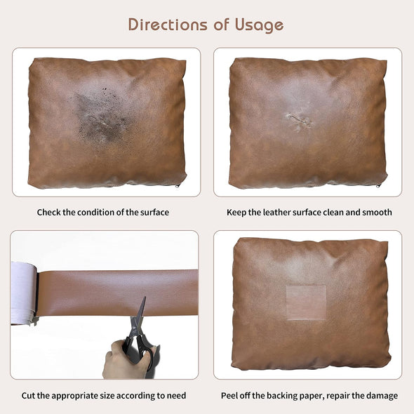 KING MOUNTAIN Leather Repair Patch,4 X 63 Inches Self Adhesive Leather Repair Tape for Damaged Leather Furniture, Sofa Seating,Car Seats, Leather Goods(Black)