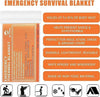 Emergency Mylar Thermal Blankets -Space Blanket Survival Kit Camping Blanket (4-Pack). Perfect for Outdoors, Hiking, Survival, Bug Out Bag ，Marathons or First Aid 1