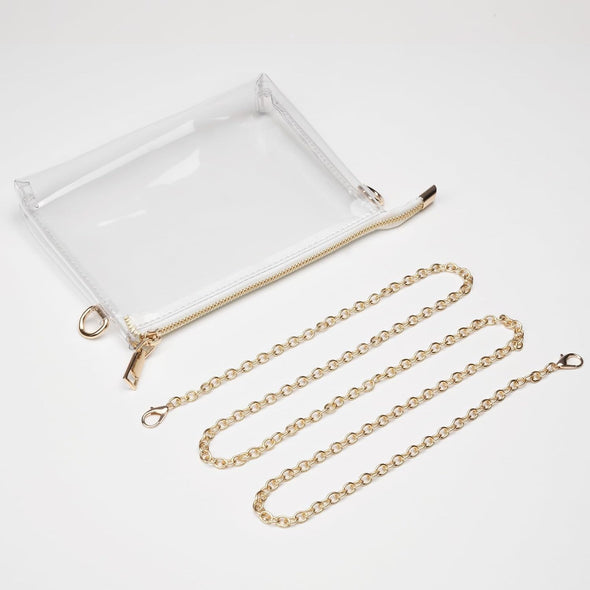 Clear Purse for Women - Stadium Approved Small Crossbody Bag with Zipper, Clear Stadium Bag for Concerts, Sports