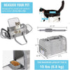 Airline Approved Cat Carrier Backpack for Small Dogs & Cats, TSA Compliant Pet Travel Carrier with Simple Feeding Bowl Breathable Mesh & Safety Leash（Grey，18Lbs）