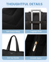 LOVEVOOK Tote Travel Bag for Women, Puffer Work Handbag with Zipper for Teacher Nurse, Quilted Laptop Shoulder Gym Bag Cute