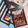 Funfery 100 Pcs Black Mylar Holographic Bags Packaging Bags,Clear Resealable Bag Foil Pouch Bag for Food Storage and Lipgloss,Jewelry,Eyelash Packaging for Small Business(2.4X3.9Inch)
