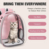 Cat Carrier Backpack, Pet Carrier Backpack Front Pack for Small Medium Cat Puppy Dog Carrier Backpack Bag Space Capsule, Airline-Approved Pet Carrier for Travel Hiking Walking Camping (Pink)