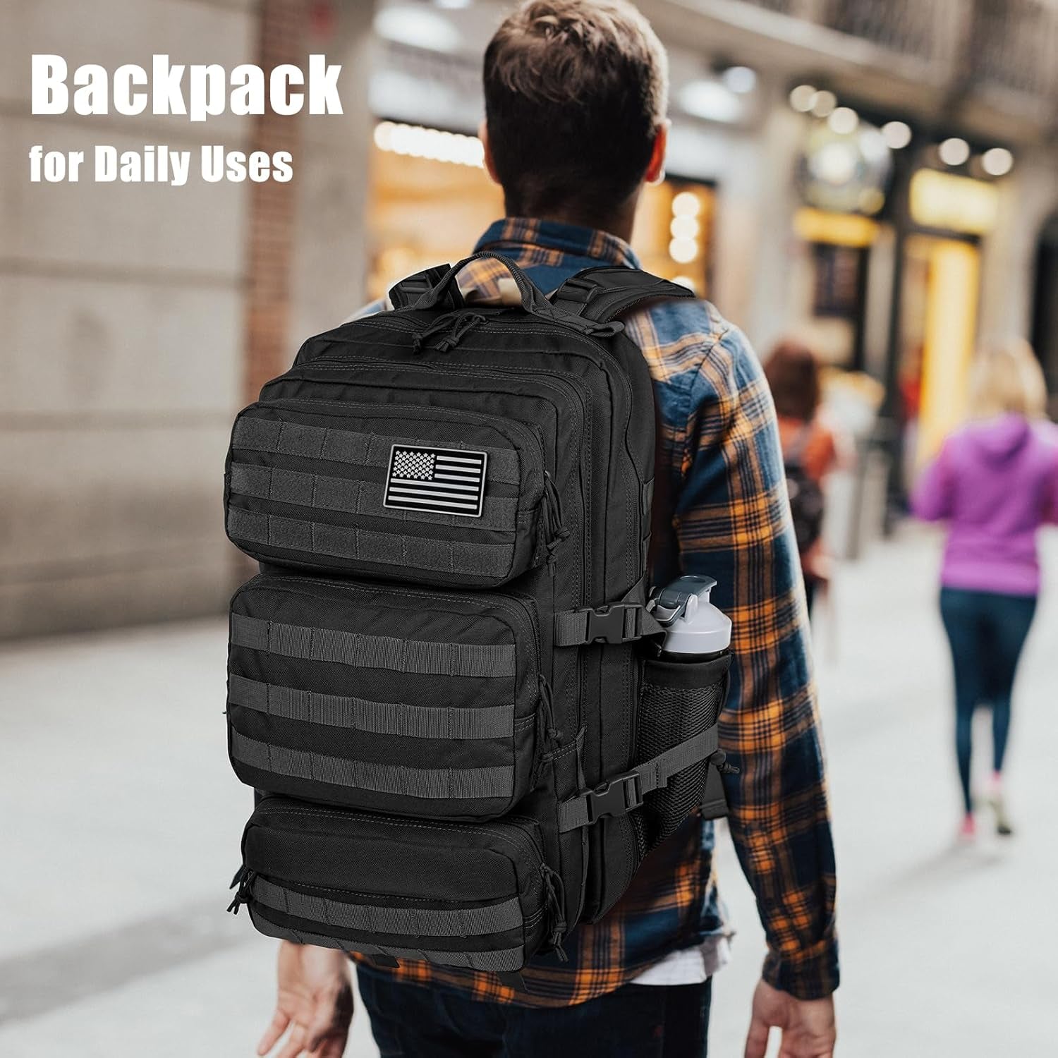 Black Tactical Backpack 50L Black Tactical Backpack 50L