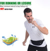 USHAKE Running Belt,Men or Women Ultra Light Bounce Free Waist Pouch Bag Fitness Workout Belt Sport Waist Pack Exercise Waist Bag for Iphone Samsung LG in Running Gym Marathon (BLACK)