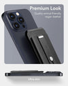for Magsafe Wallet, 5 Card Holder, Iphone Wallet with Adjustable Stand, Secure Grip Finger Loop, Magnetic Wallet for Iphone 16/15/14/13/12, Not for Iphone Mini, Not Find My Compatible, Black