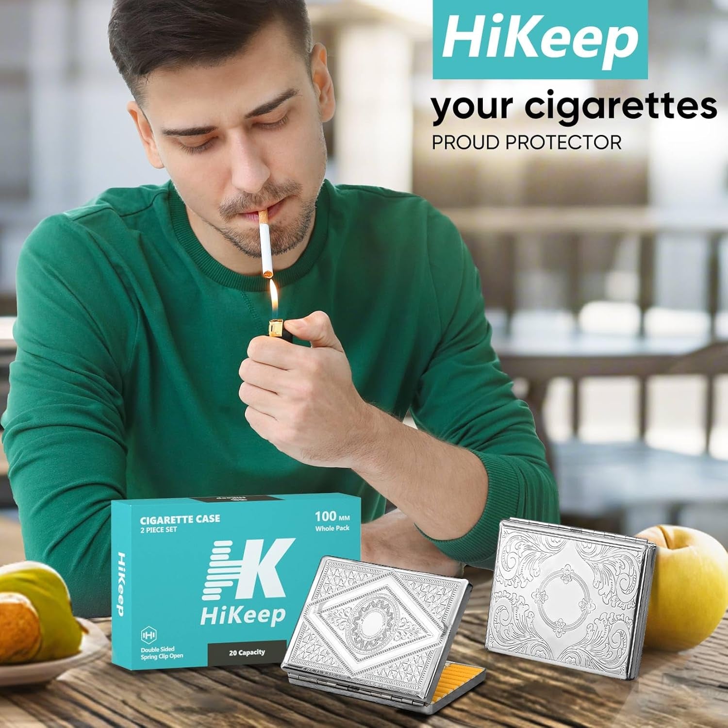 Hikeep Accessory Hikeep Cigarette Case (2 Pack), Cigarette Holder Case, Smoking Accesso ...